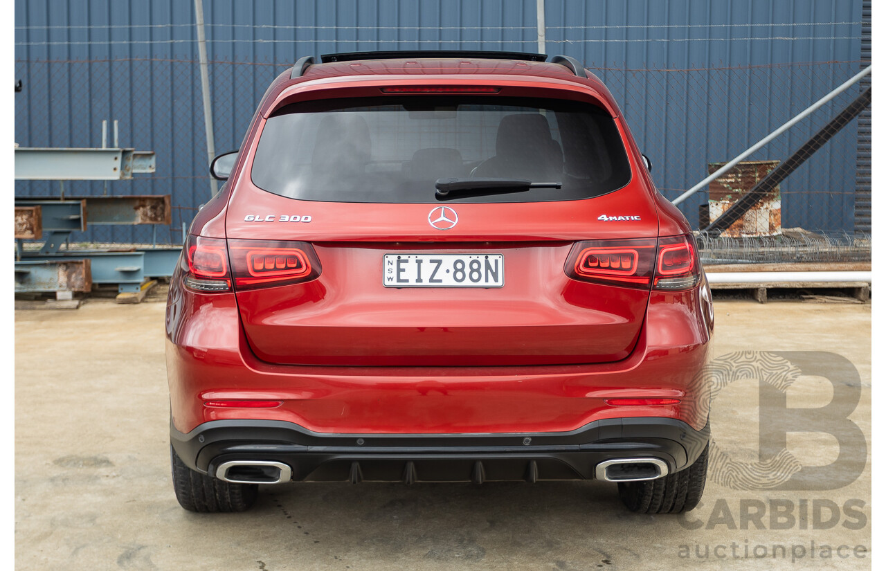 2/2020 Mercedes-Benz GLC300 4MATIC (AWD) X253 MY20 4D Wagon Designo Hyacinth Red Turbo 2.0L