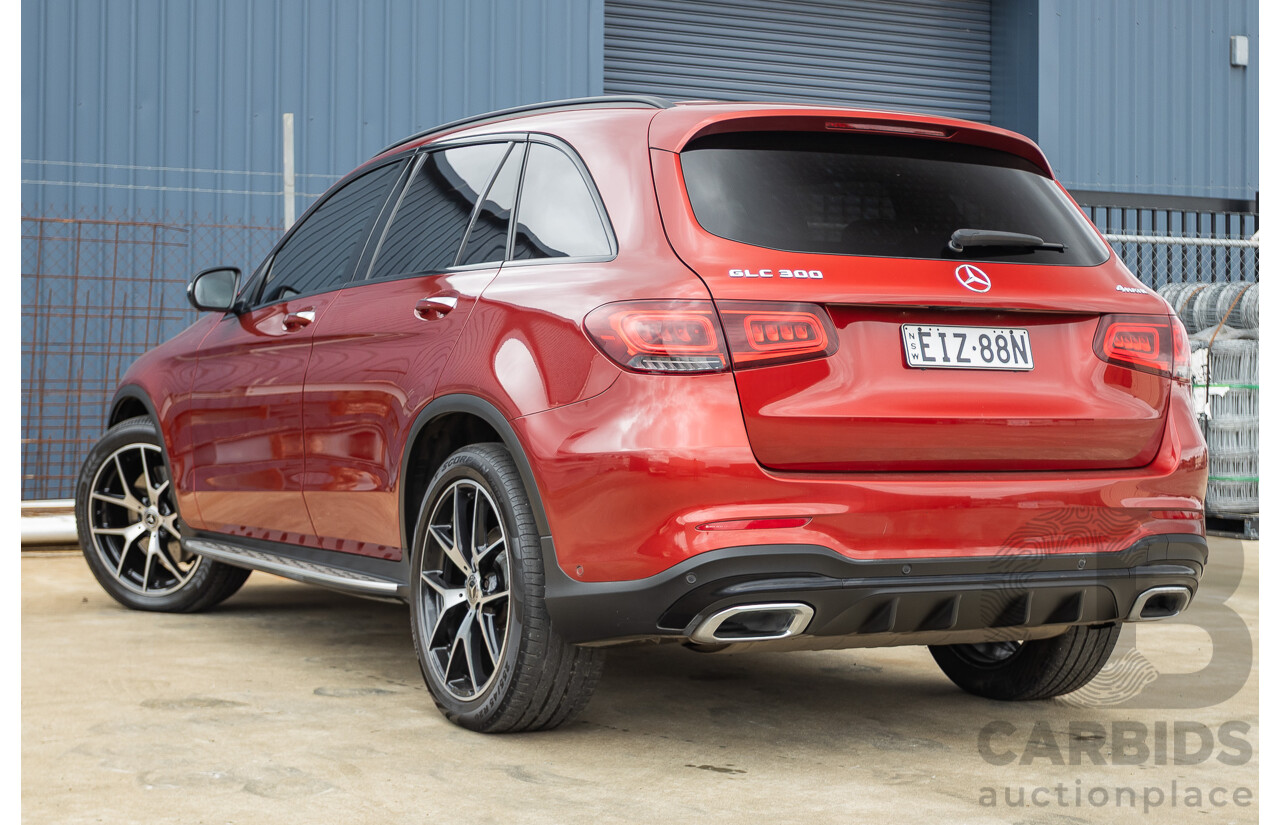 2/2020 Mercedes-Benz GLC300 4MATIC (AWD) X253 MY20 4D Wagon Designo Hyacinth Red Turbo 2.0L