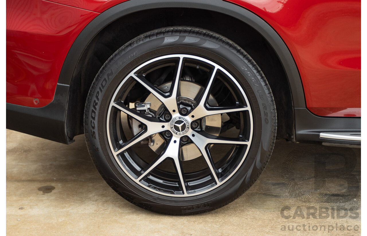 2/2020 Mercedes-Benz GLC300 4MATIC (AWD) X253 MY20 4D Wagon Designo Hyacinth Red Turbo 2.0L