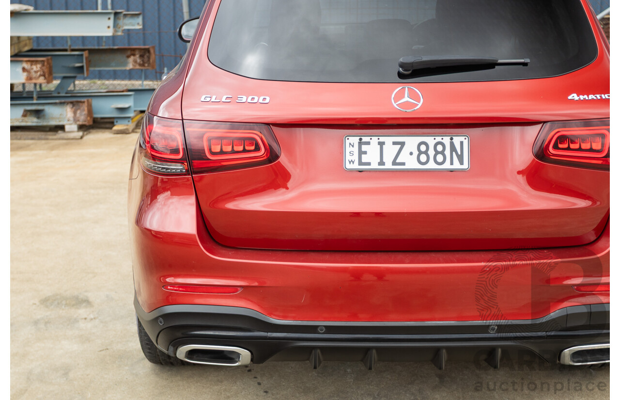 2/2020 Mercedes-Benz GLC300 4MATIC (AWD) X253 MY20 4D Wagon Designo Hyacinth Red Turbo 2.0L