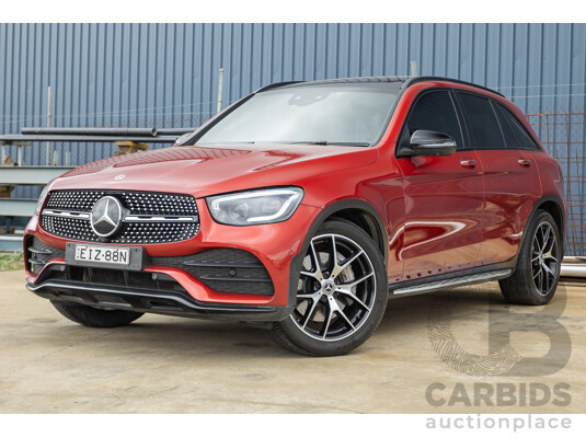 2/2020 Mercedes-Benz GLC300 4MATIC (AWD) X253 MY20 4D Wagon Designo Hyacinth Red Turbo 2.0L
