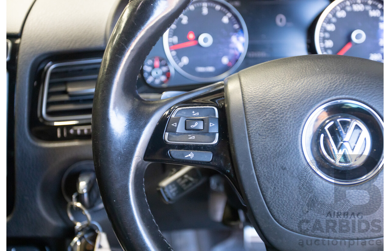 11/2017 Volkswagen Touareg 150 TDI Monochrome (AWD) 7P MY18 4D Wagon Canyon Grey Turbo Diesel 3.0L