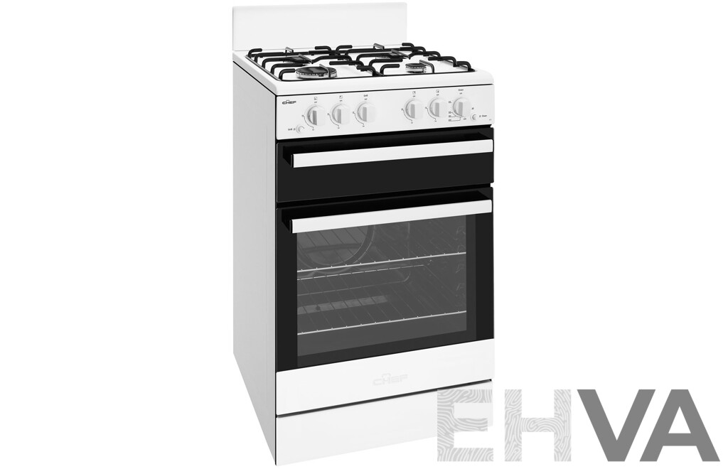 CHEF CFG501WBNG 54cm Freestanding Gas Cooker - ORP: $829 - Brand New