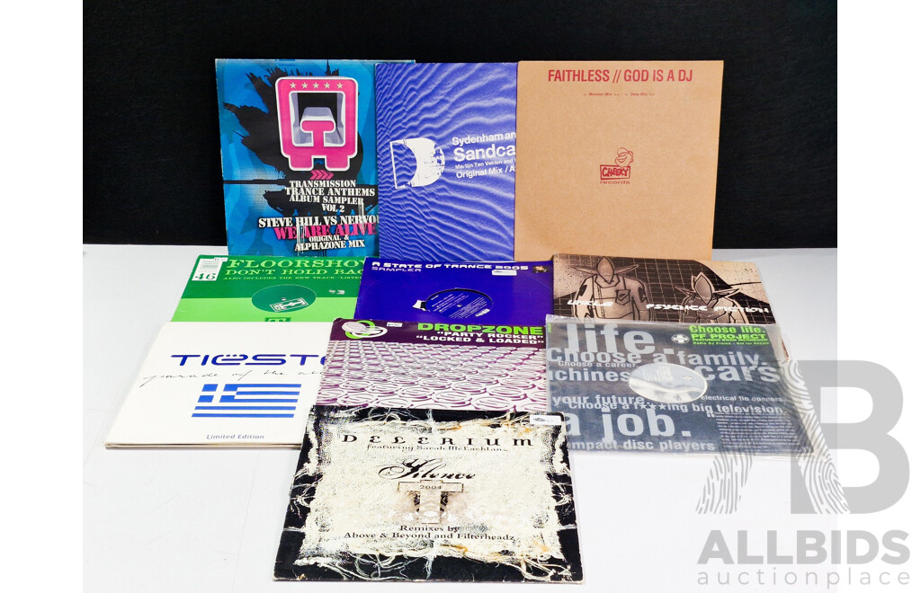 Collection of Ten Early Electronic Dance Music LPs