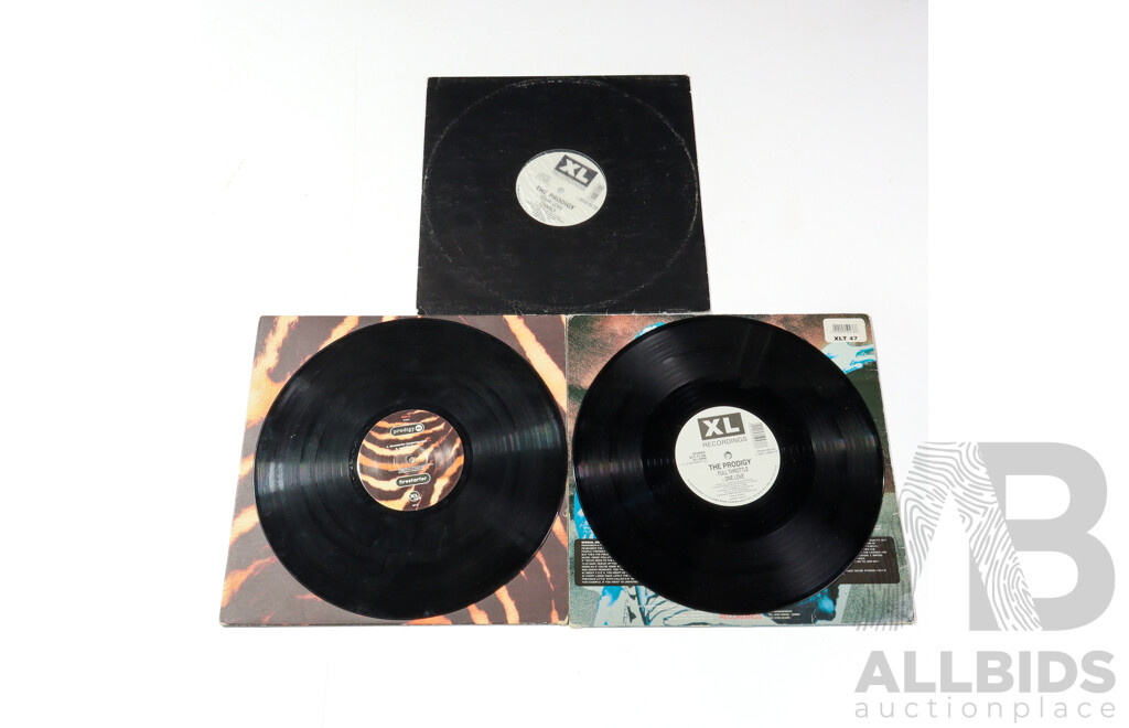 Collection of Three Early Prodigy 12 Inch Singles Including Charly (Pandemonium), One Love & Firestarter