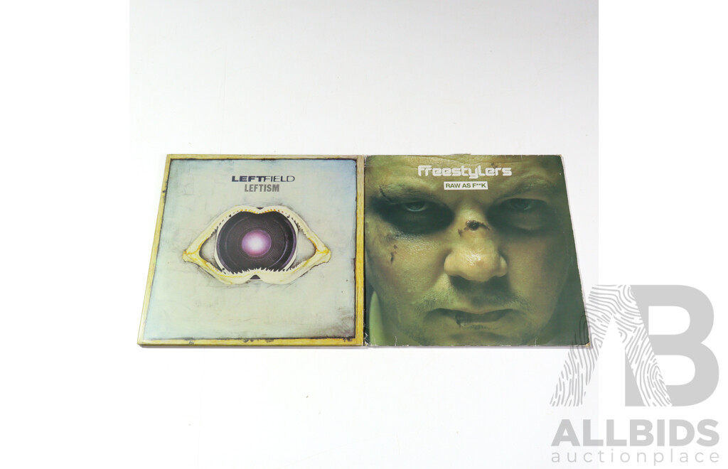 Two Double 12-Inch Electronic Dance Music Albums,  Leftfield – Leftism (1995) and Freestylers 'Raw as F**K' (2003)