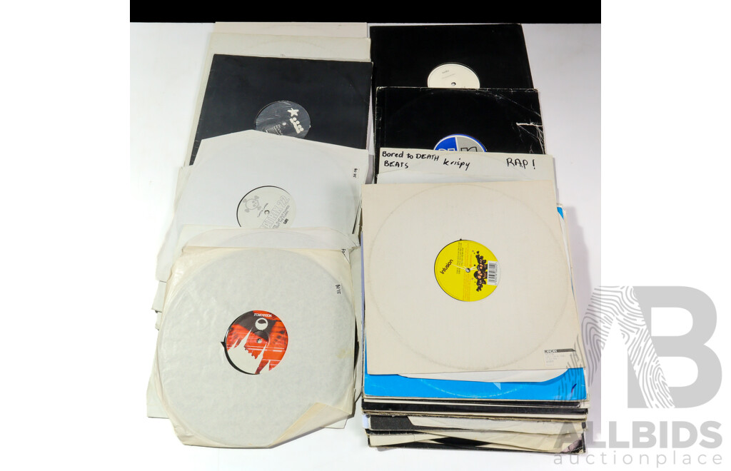 Collection of Approx 35 Early Electronic Dance Music 12-Inch Singles Including Underworld, Deep Dish, Dimitri From Paris, Dubtribe Sound System, Café del Mar & More