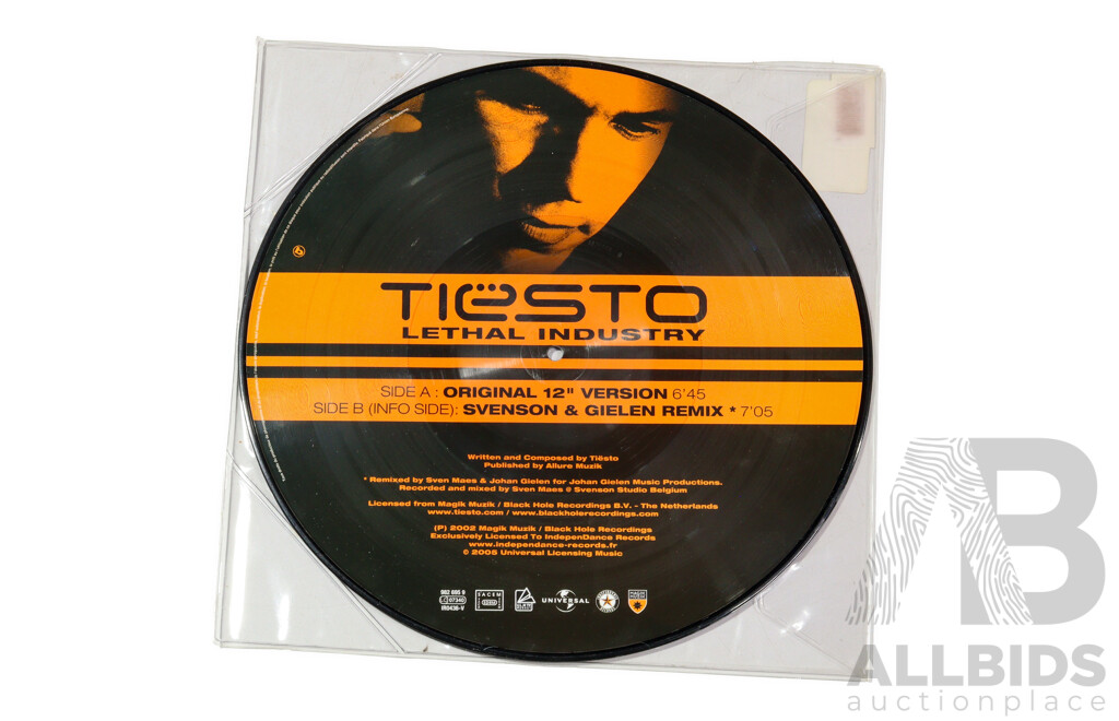 Tiësto - “Lethal Industry” 12 Inch Picture Disc Single Independence Records, 2002