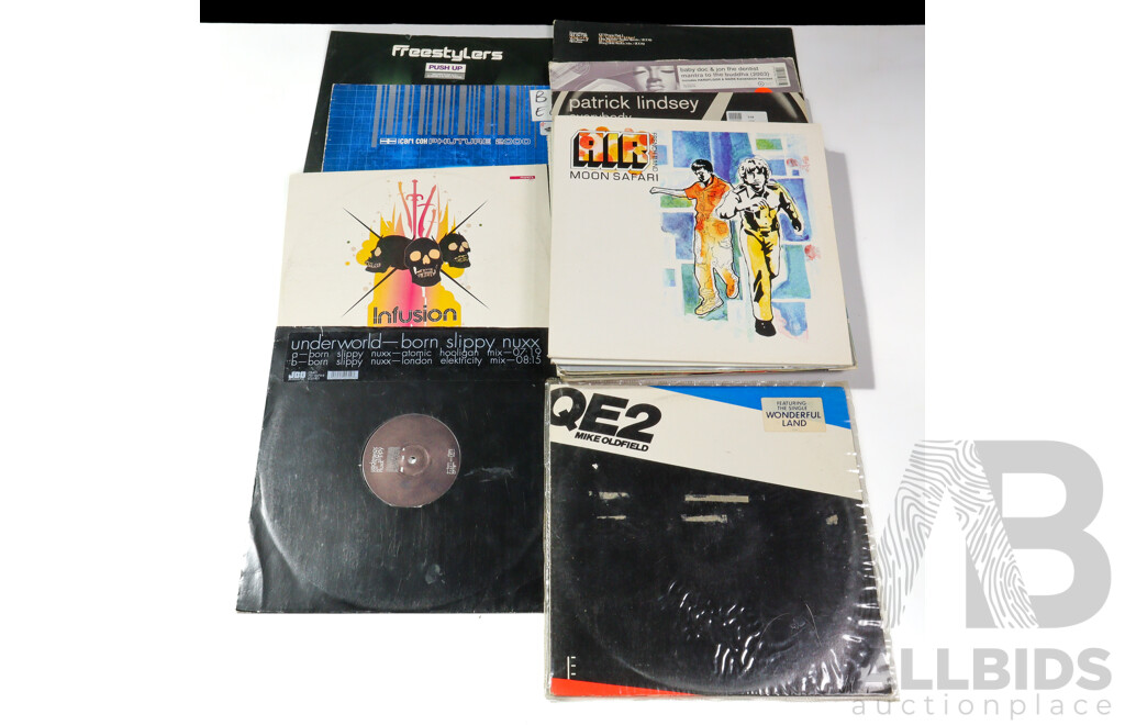 Collection of Twenty Early Electronic Dance Music LPs Including Freestylers, DJ Promo, Patrick Lindsey, Shapeshifters, Paul van Dyk, Carl Cox & More