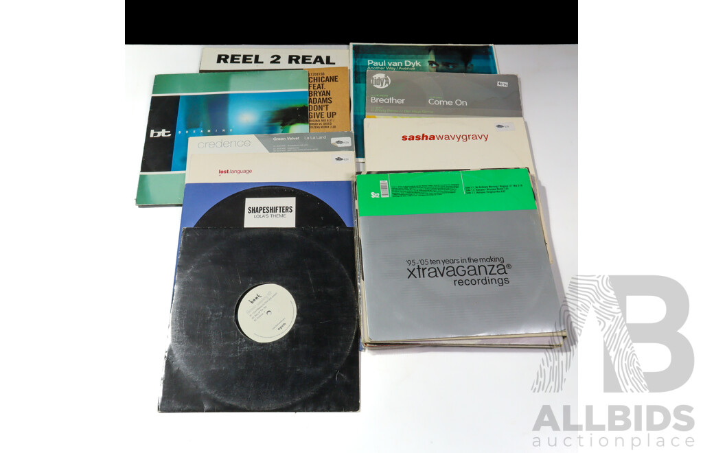 Collection of Twenty Early Electronic Dance Music LPs Including Freestylers, DJ Promo, Patrick Lindsey, Shapeshifters, Paul van Dyk, Carl Cox & More