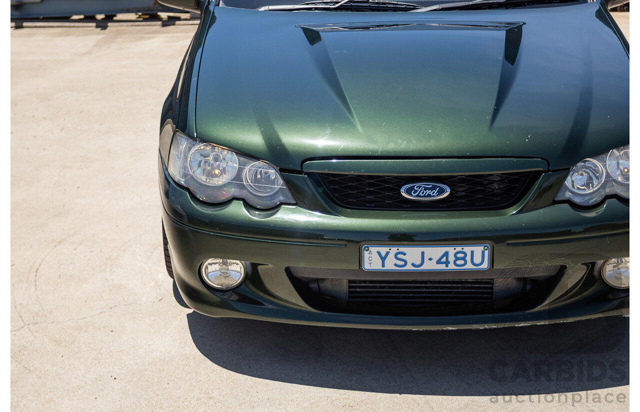 6/2003 Ford BA Falcon XR6T 2d Utility Harvest Green Metallic Turbo 4.0L - Modified