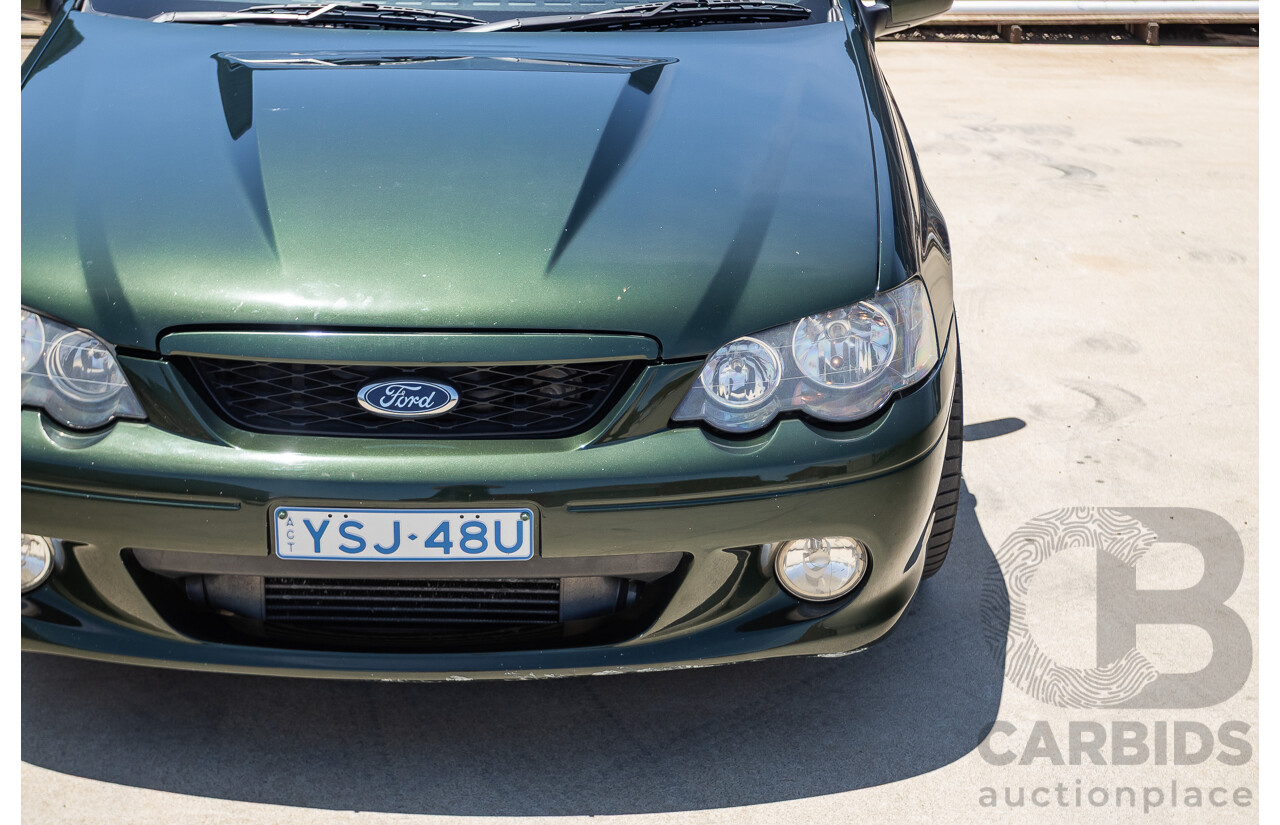 6/2003 Ford BA Falcon XR6T 2d Utility Harvest Green Metallic Turbo 4.0L - Modified