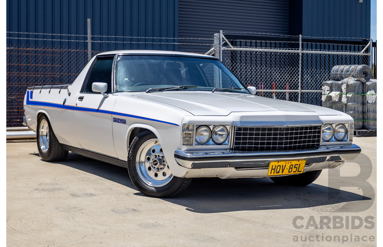 2/1972 Holden HQ Belmont 2d Utility White Sandman Tribute V8 - Modified