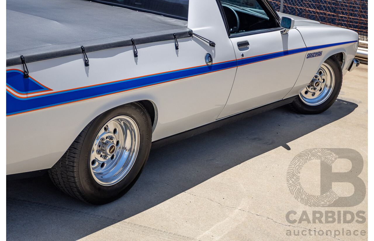2/1972 Holden HQ Belmont 2d Utility White Sandman Tribute V8 - Modified