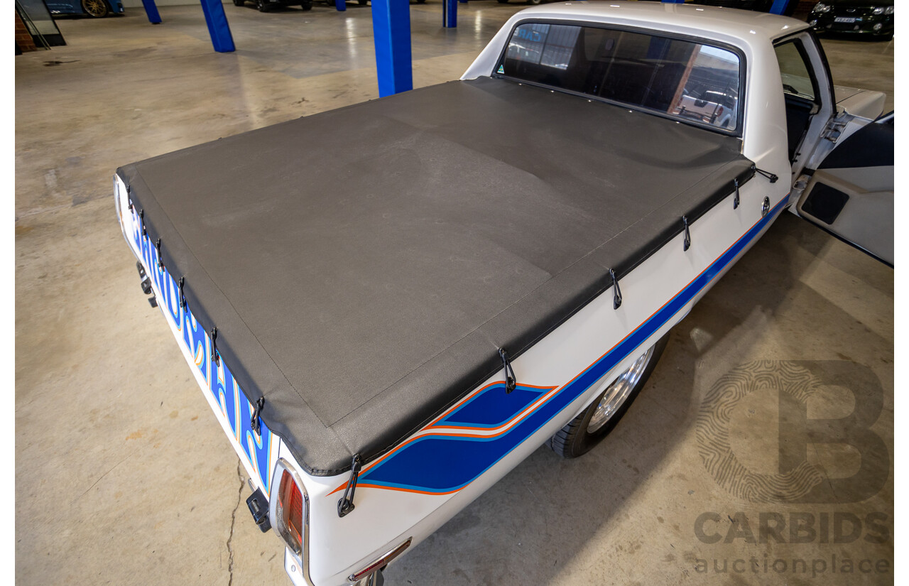 2/1972 Holden HQ Belmont 2d Utility White Sandman Tribute V8 - Modified