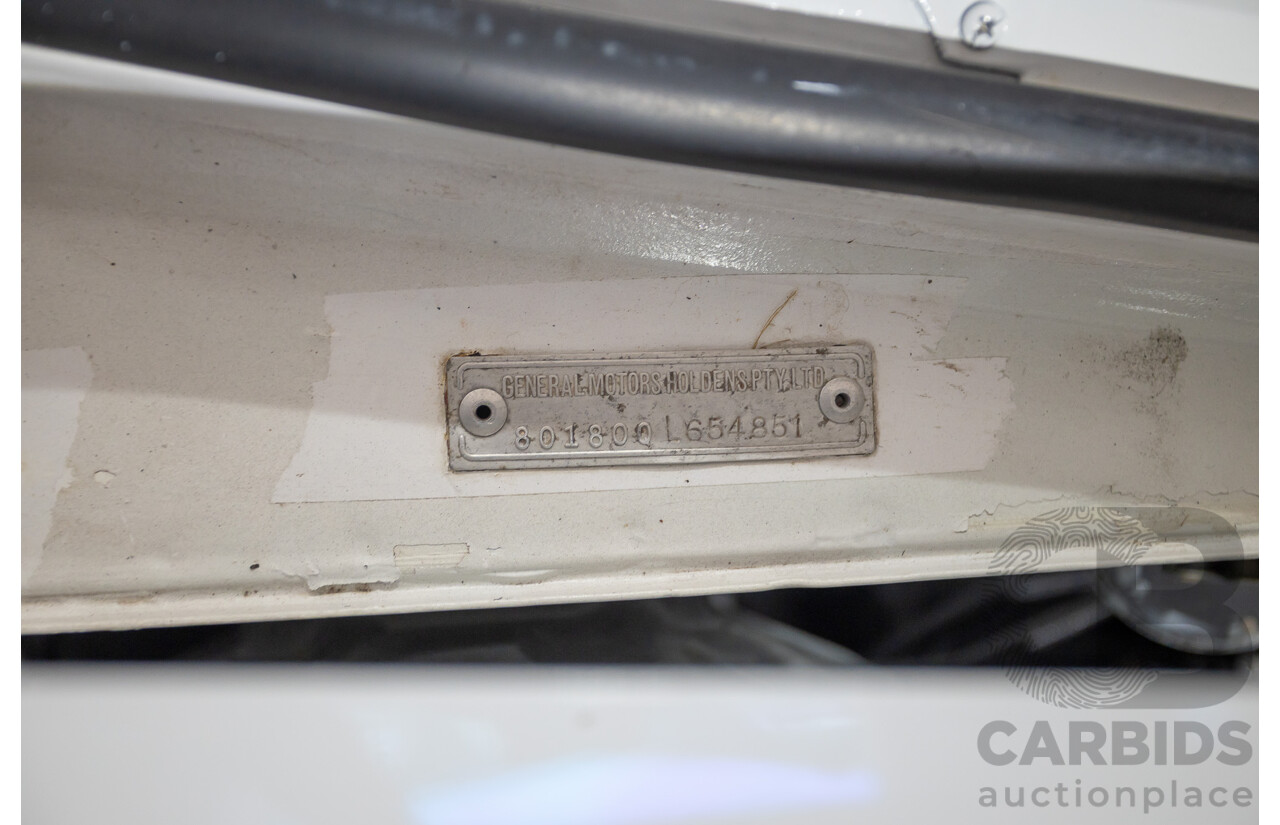 2/1972 Holden HQ Belmont 2d Utility White Sandman Tribute V8 - Modified