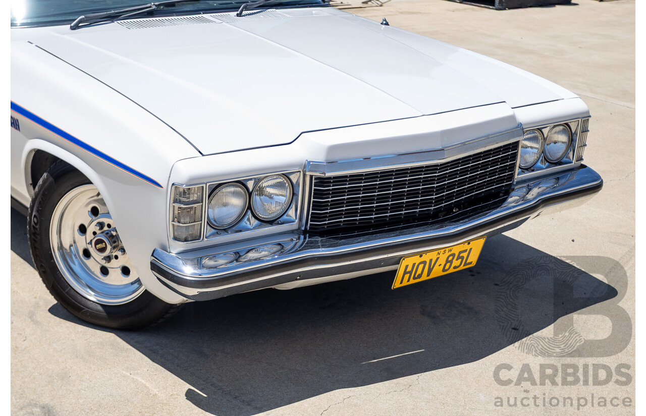 2/1972 Holden HQ Belmont 2d Utility White Sandman Tribute V8 - Modified