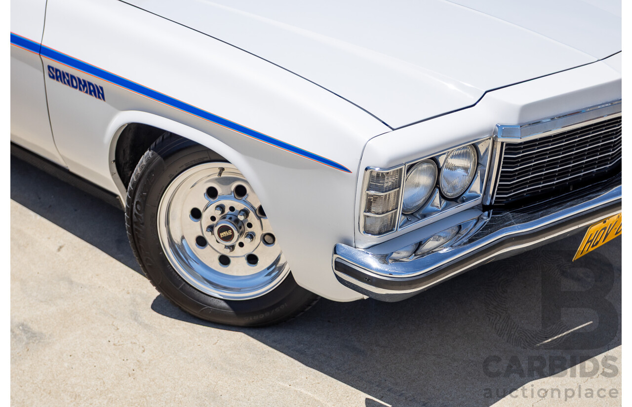2/1972 Holden HQ Belmont 2d Utility White Sandman Tribute V8 - Modified