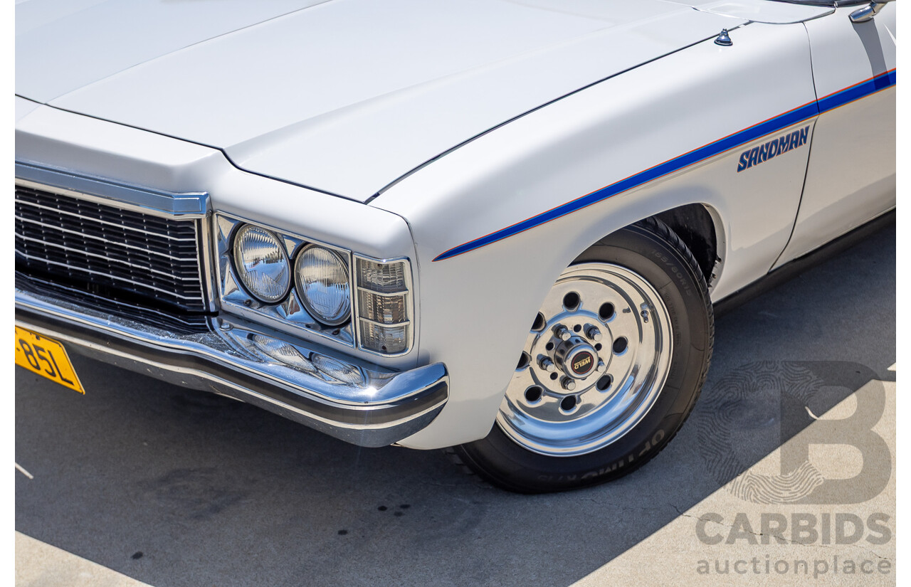 2/1972 Holden HQ Belmont 2d Utility White Sandman Tribute V8 - Modified