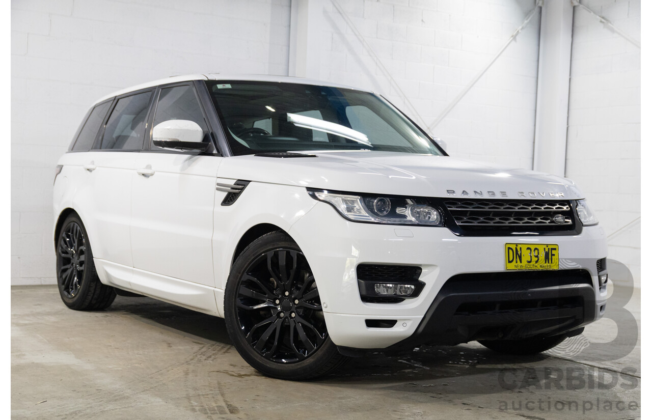 01/2017 Land Rover Range Rover Sport 3.0 TDV6 SE (AWD) LW MY17 4d Wagon Fuji White Turbo Diesel V6 3.0L