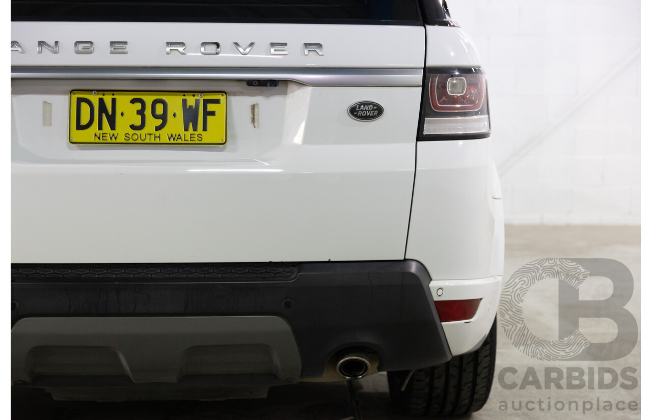 01/2017 Land Rover Range Rover Sport 3.0 TDV6 SE (AWD) LW MY17 4d Wagon Fuji White Turbo Diesel V6 3.0L