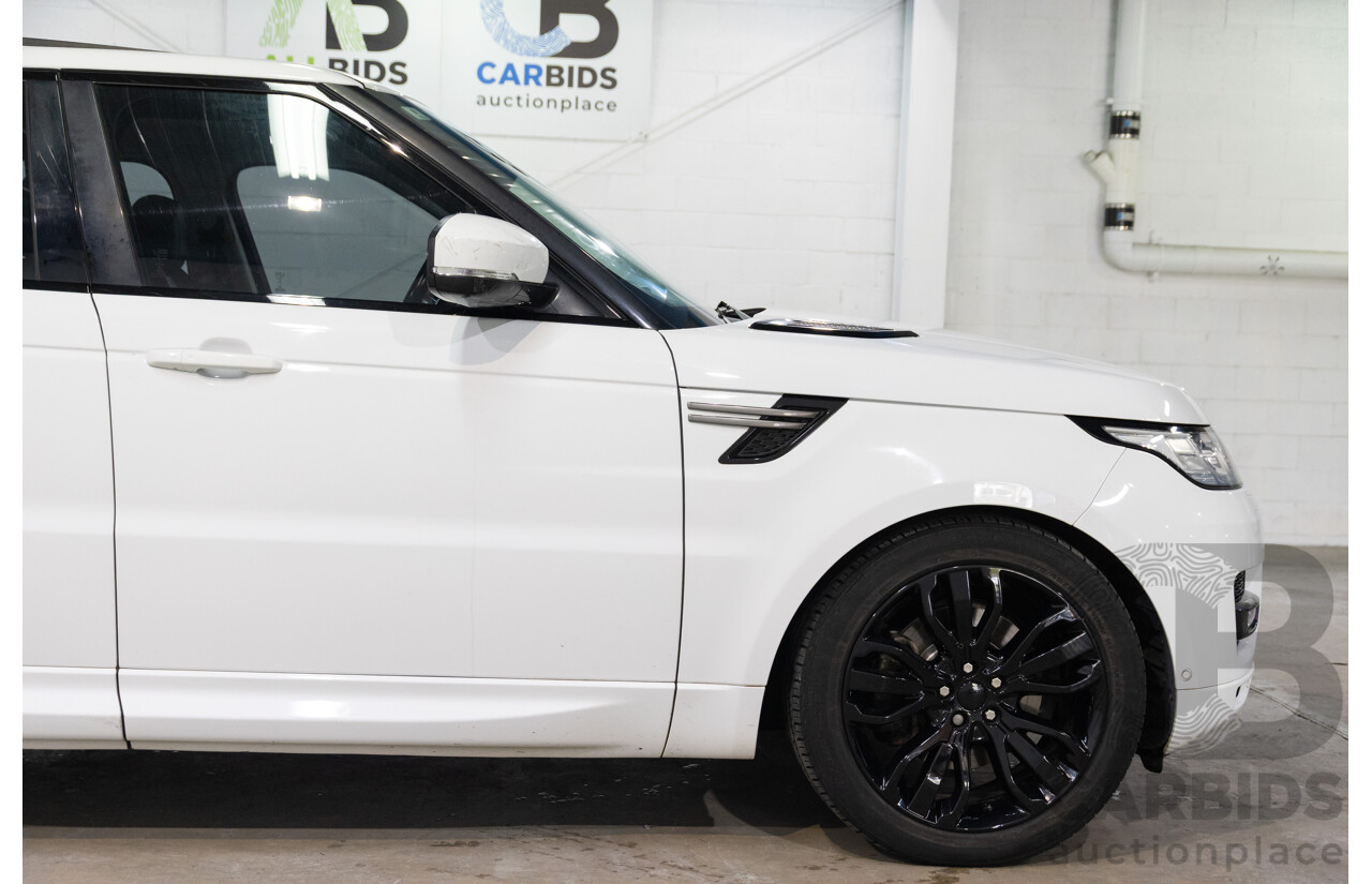 01/2017 Land Rover Range Rover Sport 3.0 TDV6 SE (AWD) LW MY17 4d Wagon Fuji White Turbo Diesel V6 3.0L