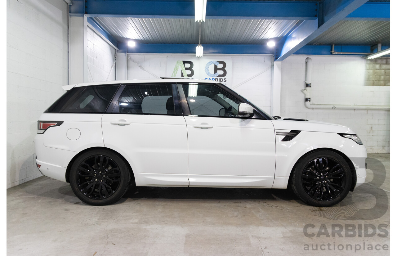 01/2017 Land Rover Range Rover Sport 3.0 TDV6 SE (AWD) LW MY17 4d Wagon Fuji White Turbo Diesel V6 3.0L