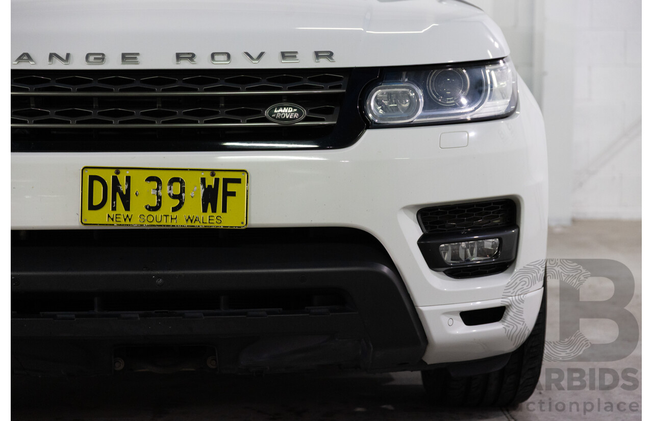 01/2017 Land Rover Range Rover Sport 3.0 TDV6 SE (AWD) LW MY17 4d Wagon Fuji White Turbo Diesel V6 3.0L