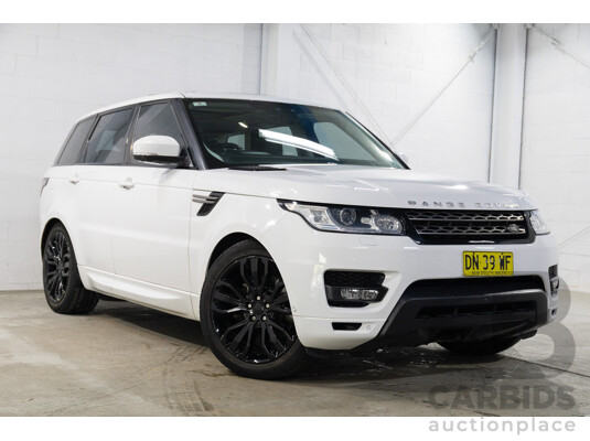 01/2017 Land Rover Range Rover Sport 3.0 TDV6 SE (AWD) LW MY17 4d Wagon Fuji White Turbo Diesel V6 3.0L