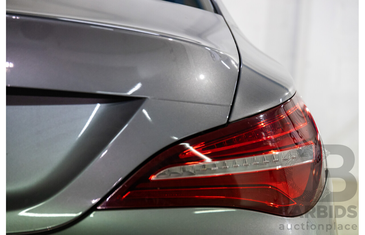 09/2018 Mercedes-Benz CLA 200 (FWD) 117 MY18.5 4d Coupe Mountain Grey Metallic Turbo 1.6L