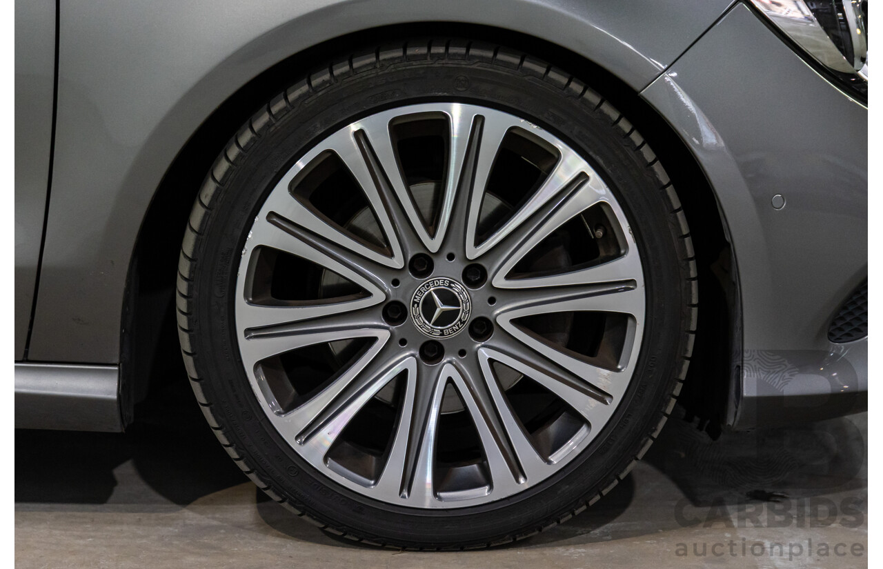 09/2018 Mercedes-Benz CLA 200 (FWD) 117 MY18.5 4d Coupe Mountain Grey Metallic Turbo 1.6L