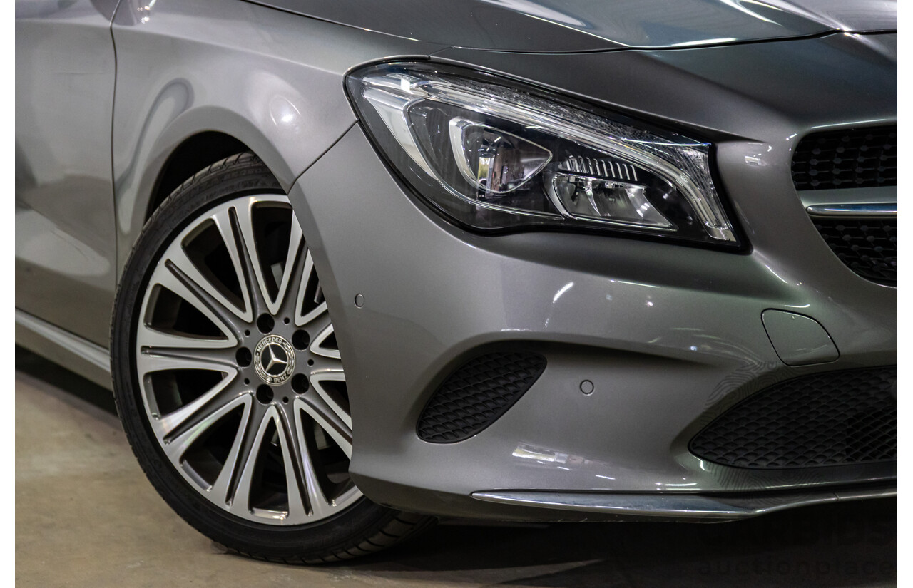 09/2018 Mercedes-Benz CLA 200 (FWD) 117 MY18.5 4d Coupe Mountain Grey Metallic Turbo 1.6L