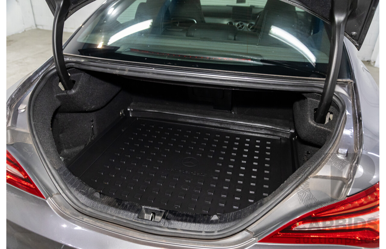 09/2018 Mercedes-Benz CLA 200 (FWD) 117 MY18.5 4d Coupe Mountain Grey Metallic Turbo 1.6L