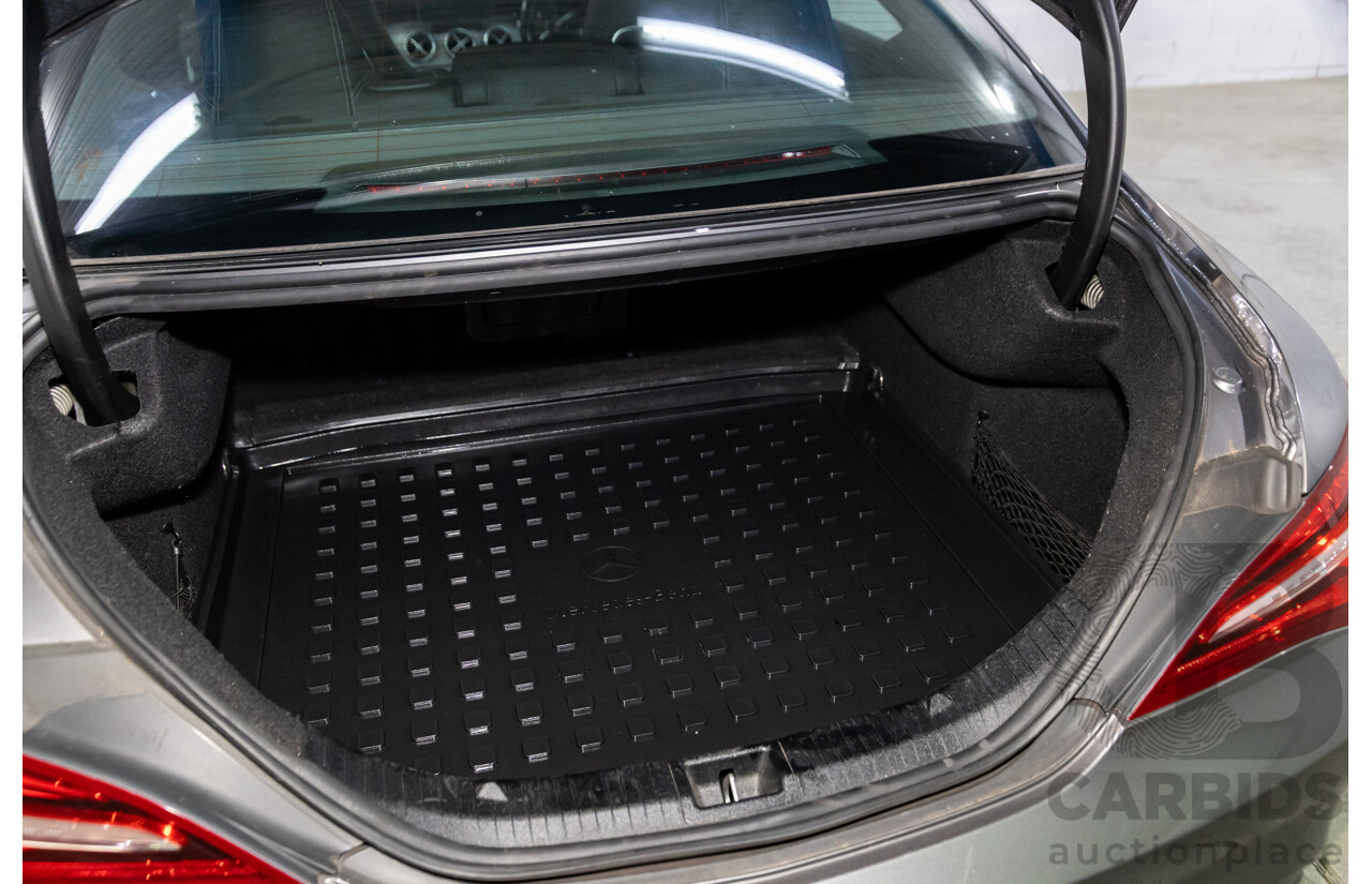 09/2018 Mercedes-Benz CLA 200 (FWD) 117 MY18.5 4d Coupe Mountain Grey Metallic Turbo 1.6L