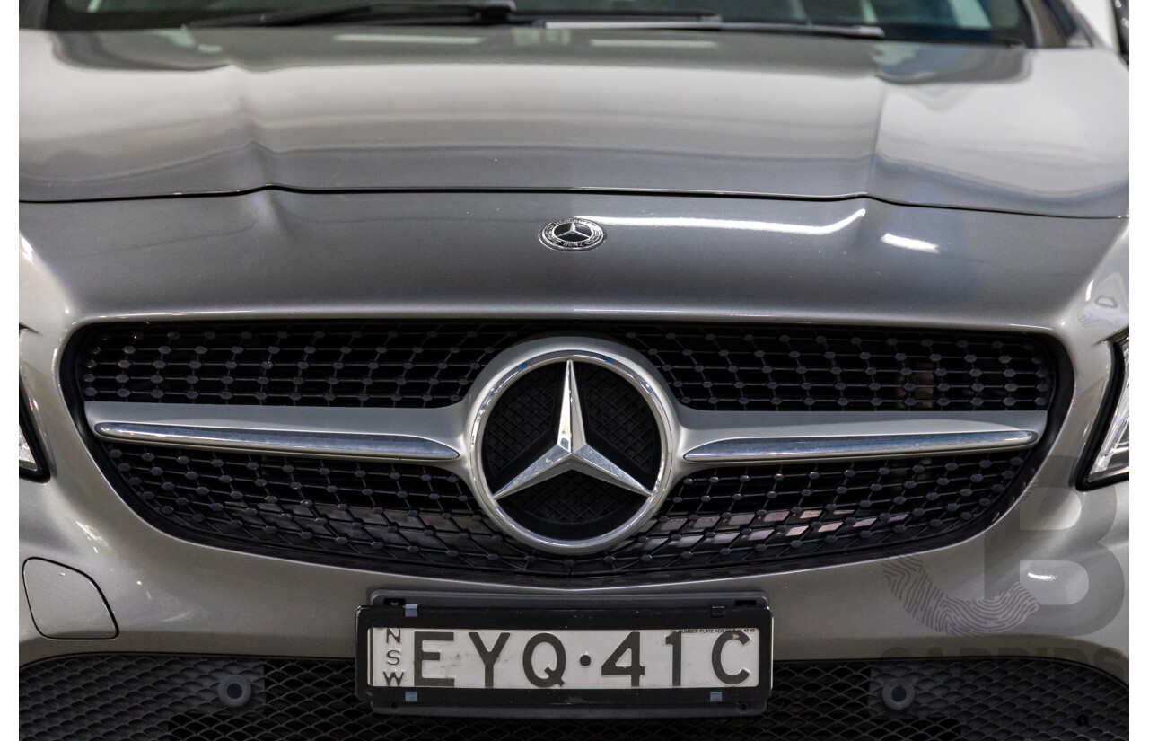 09/2018 Mercedes-Benz CLA 200 (FWD) 117 MY18.5 4d Coupe Mountain Grey Metallic Turbo 1.6L