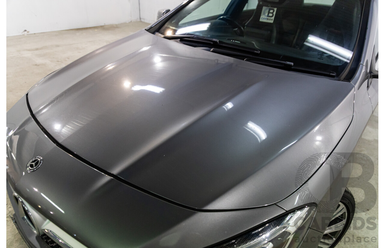 09/2018 Mercedes-Benz CLA 200 (FWD) 117 MY18.5 4d Coupe Mountain Grey Metallic Turbo 1.6L