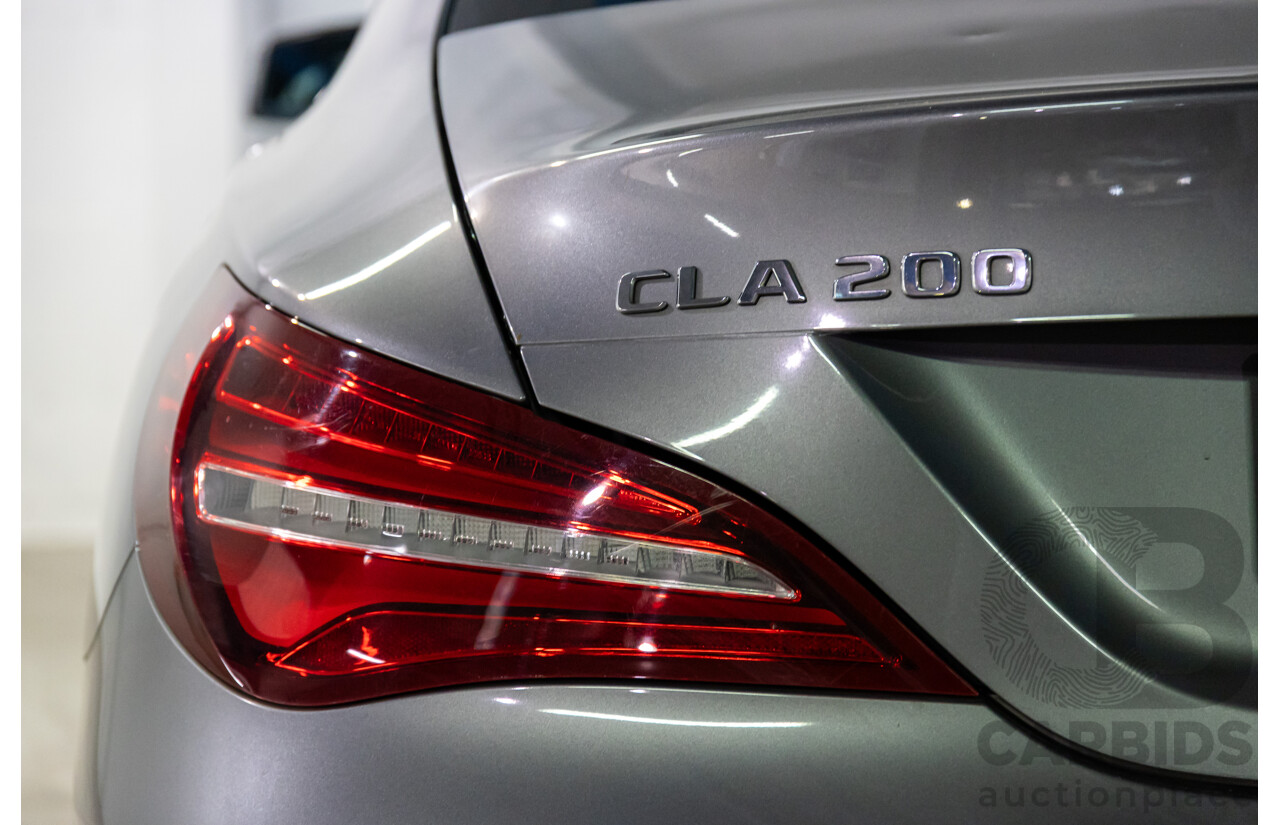 09/2018 Mercedes-Benz CLA 200 (FWD) 117 MY18.5 4d Coupe Mountain Grey Metallic Turbo 1.6L