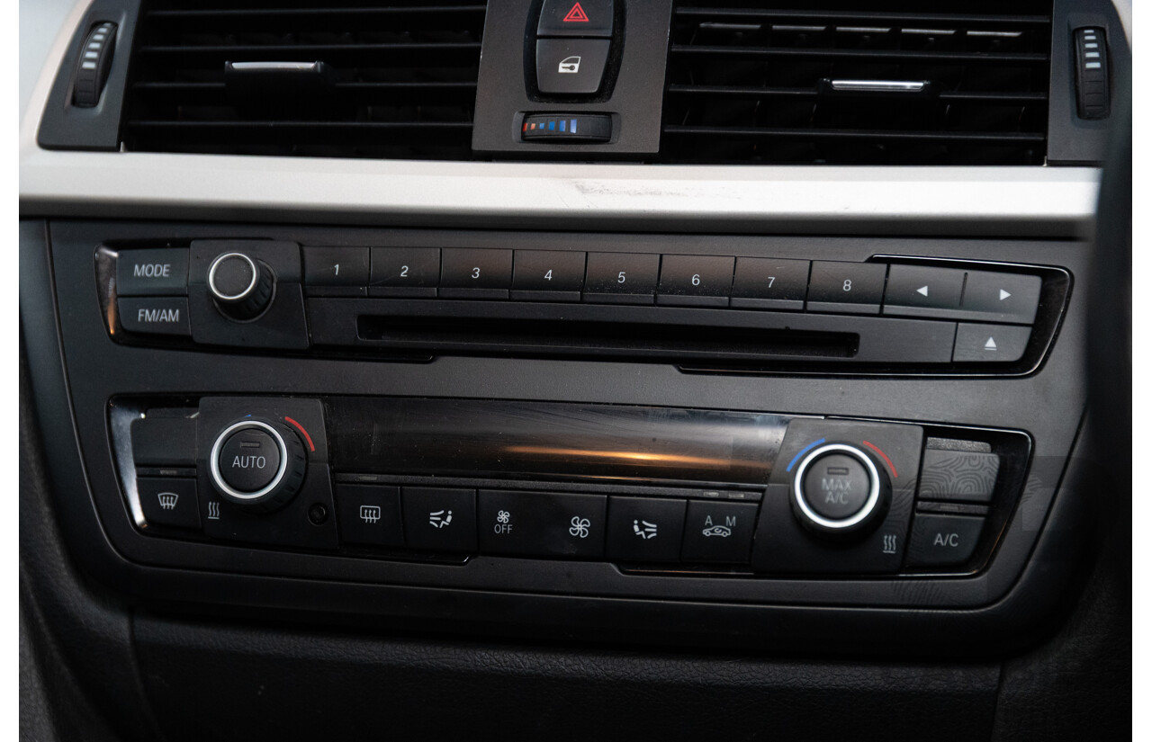 8/2014 BMW 316i F30 MY14 4d Sedan Glacier Silver Metallic Turbo 1.6L