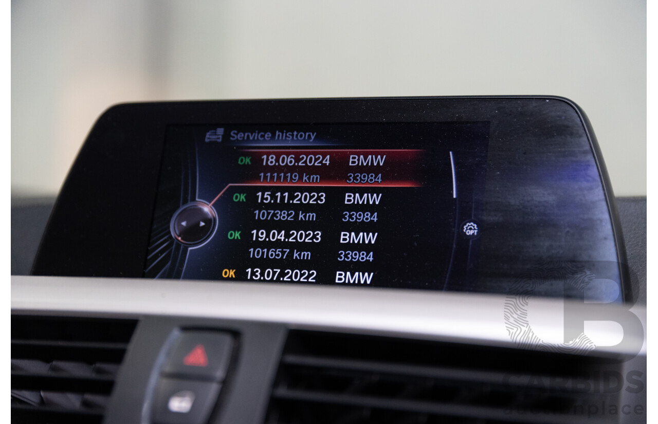 8/2014 BMW 316i F30 MY14 4d Sedan Glacier Silver Metallic Turbo 1.6L