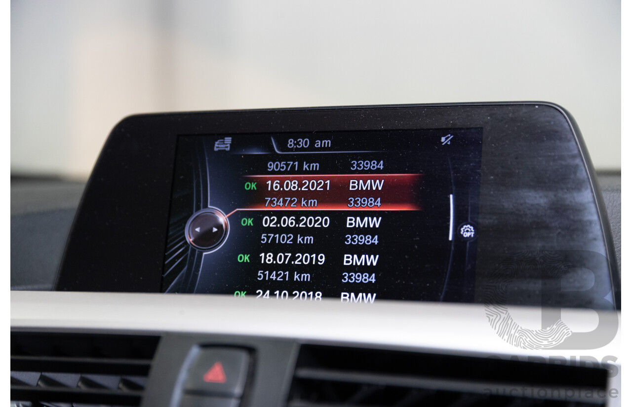 8/2014 BMW 316i F30 MY14 4d Sedan Glacier Silver Metallic Turbo 1.6L