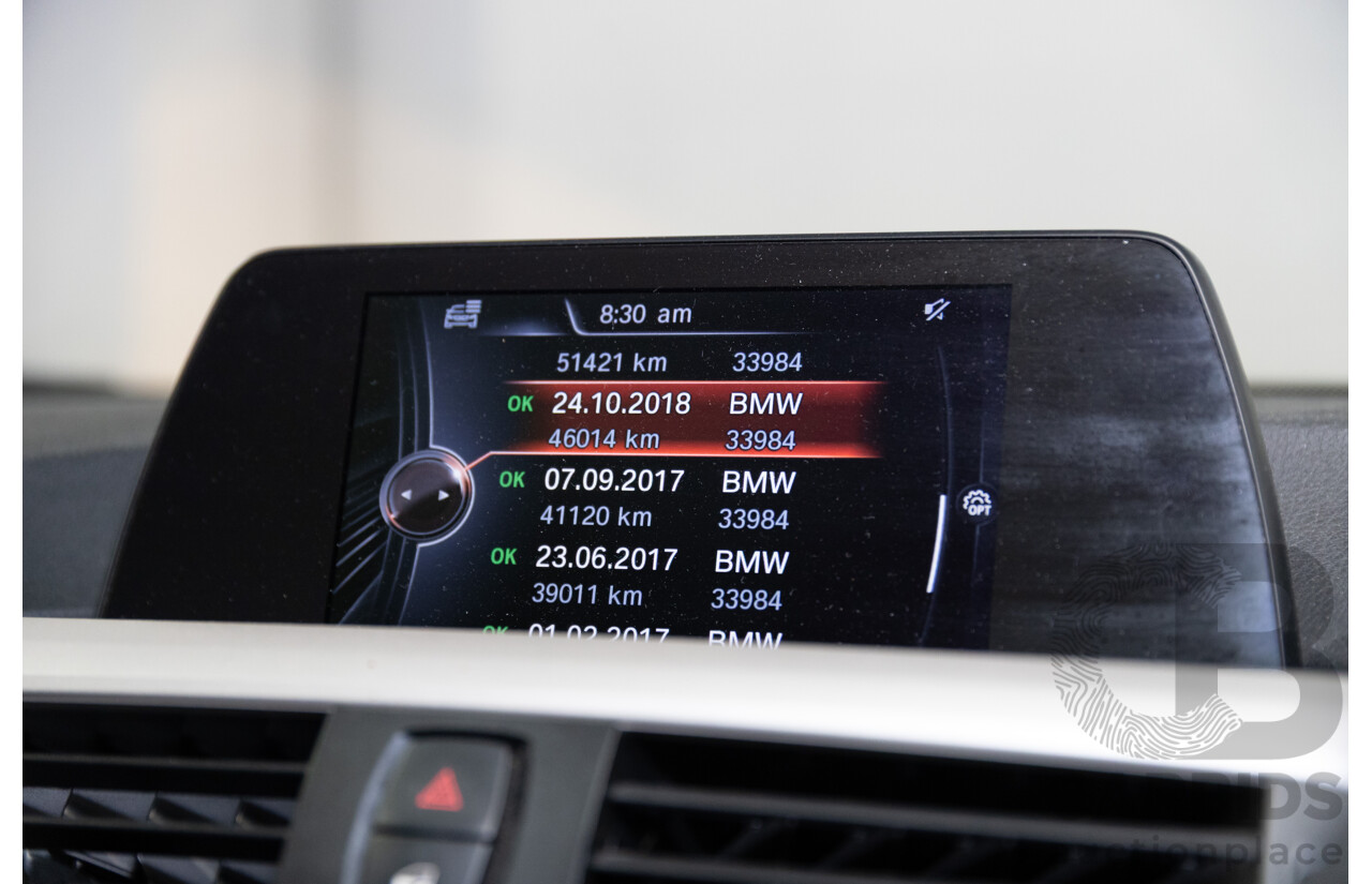 8/2014 BMW 316i F30 MY14 4d Sedan Glacier Silver Metallic Turbo 1.6L