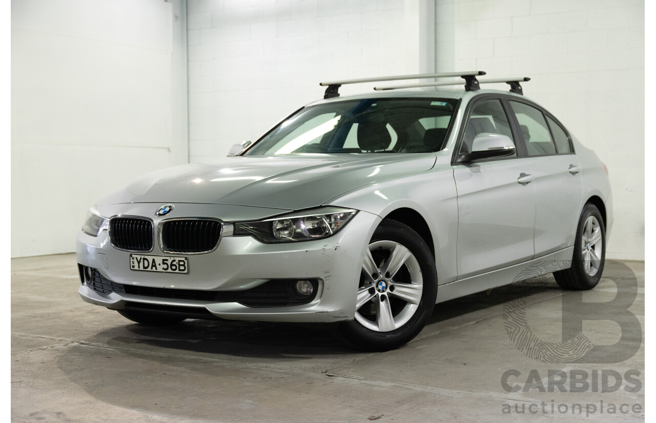 8/2014 BMW 316i F30 MY14 4d Sedan Glacier Silver Metallic Turbo 1.6L