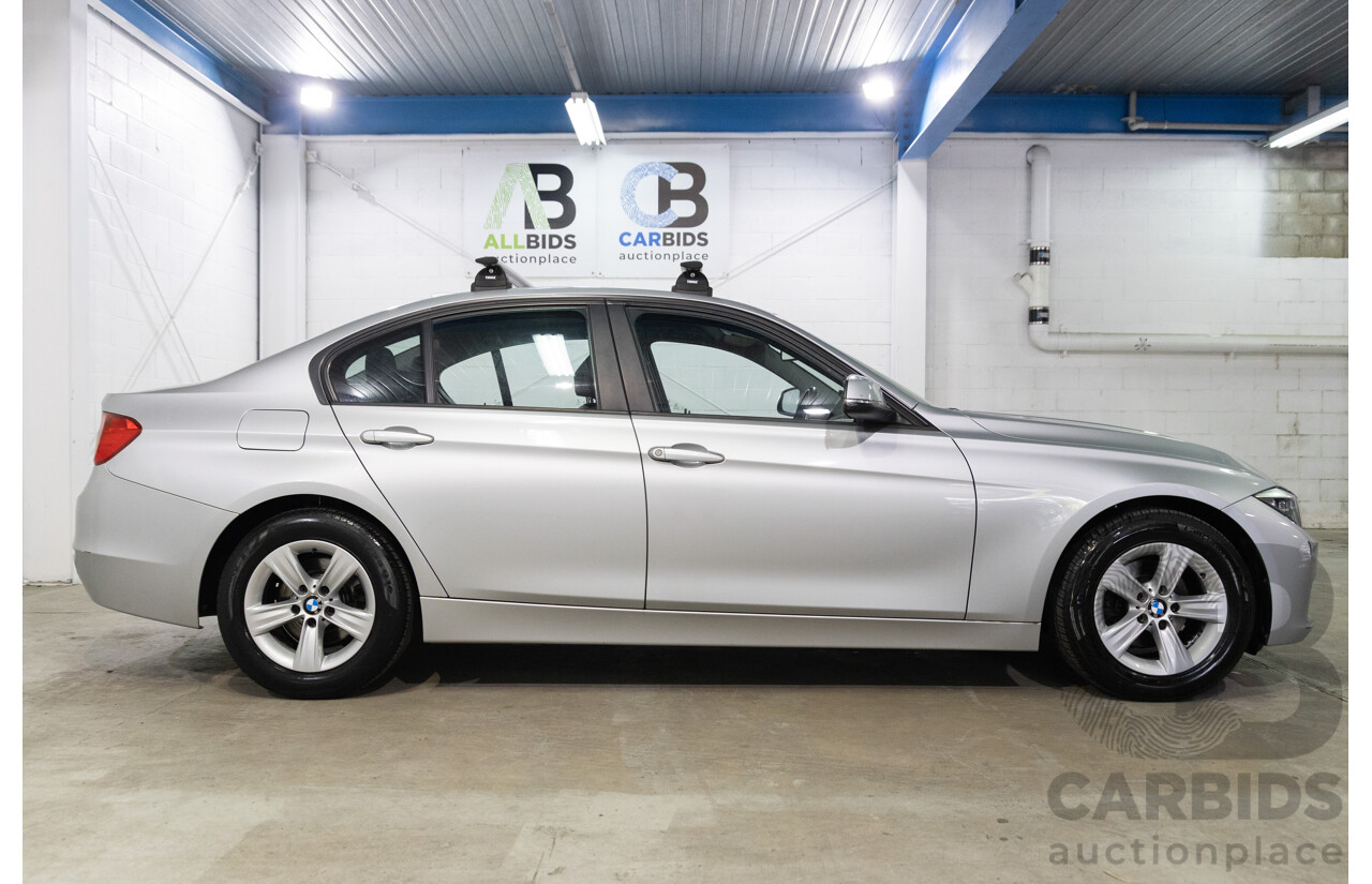 8/2014 BMW 316i F30 MY14 4d Sedan Glacier Silver Metallic Turbo 1.6L