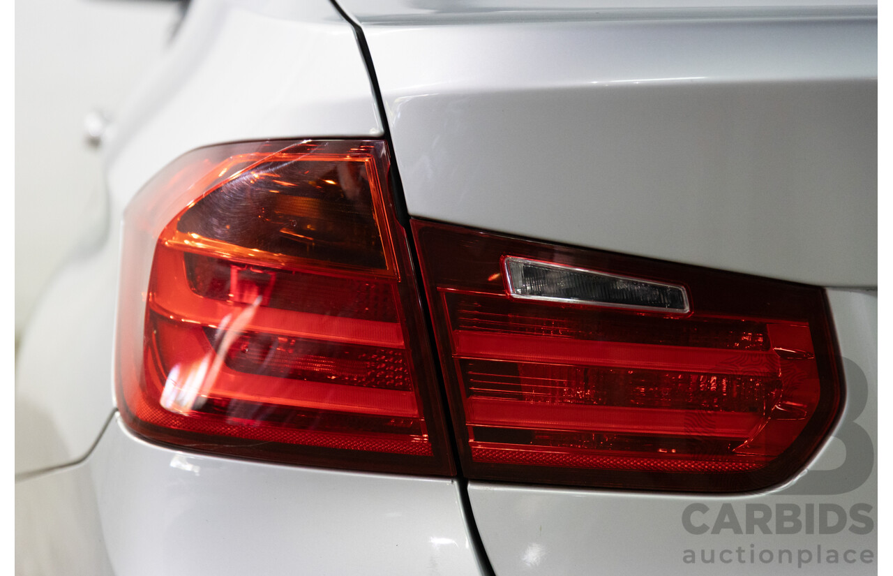 8/2014 BMW 316i F30 MY14 4d Sedan Glacier Silver Metallic Turbo 1.6L