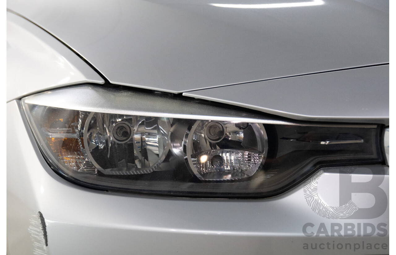 8/2014 BMW 316i F30 MY14 4d Sedan Glacier Silver Metallic Turbo 1.6L
