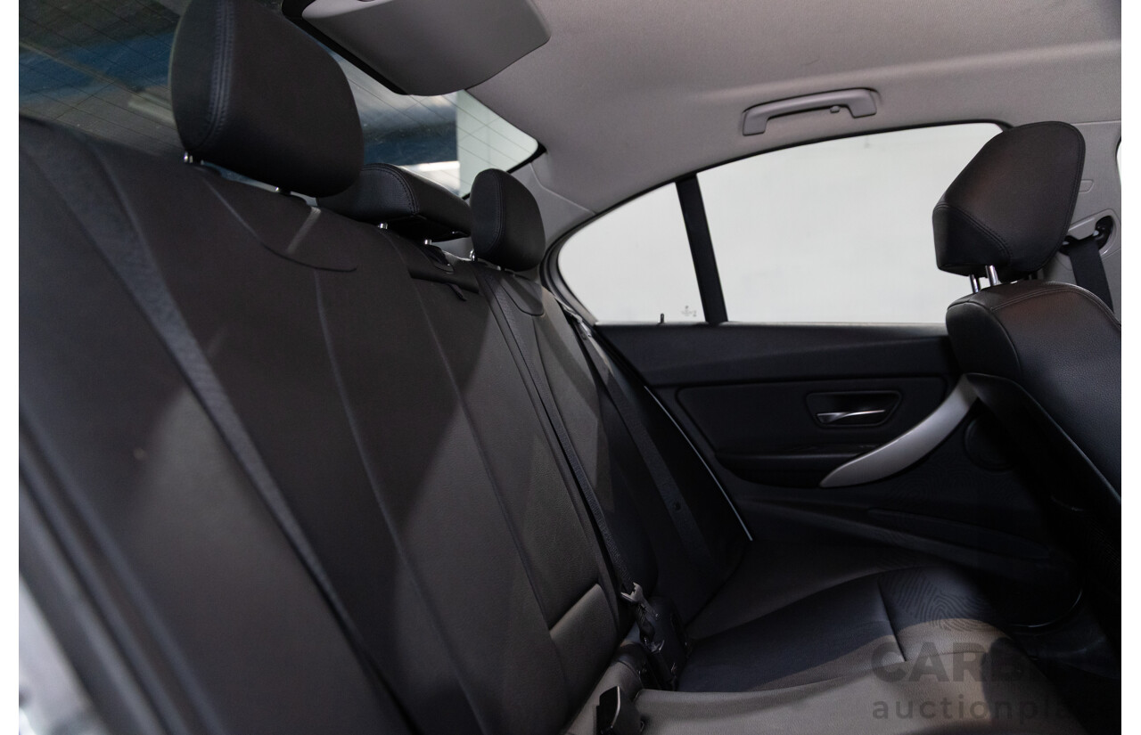 8/2014 BMW 316i F30 MY14 4d Sedan Glacier Silver Metallic Turbo 1.6L