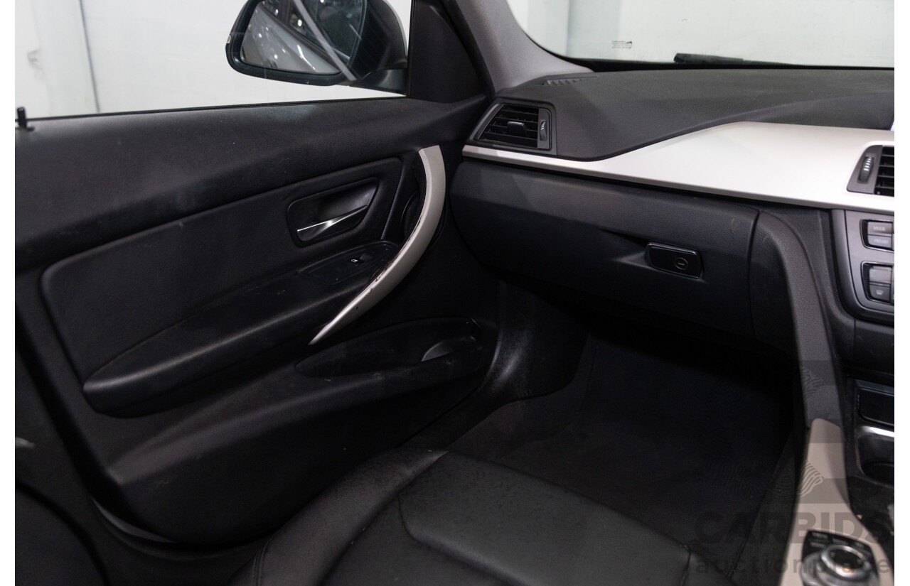 8/2014 BMW 316i F30 MY14 4d Sedan Glacier Silver Metallic Turbo 1.6L