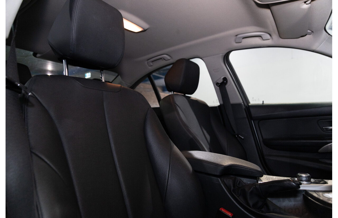 8/2014 BMW 316i F30 MY14 4d Sedan Glacier Silver Metallic Turbo 1.6L