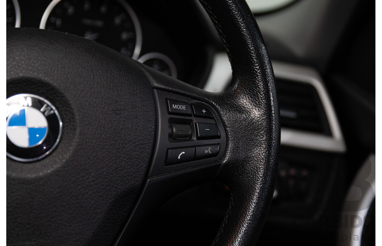 8/2014 BMW 316i F30 MY14 4d Sedan Glacier Silver Metallic Turbo 1.6L