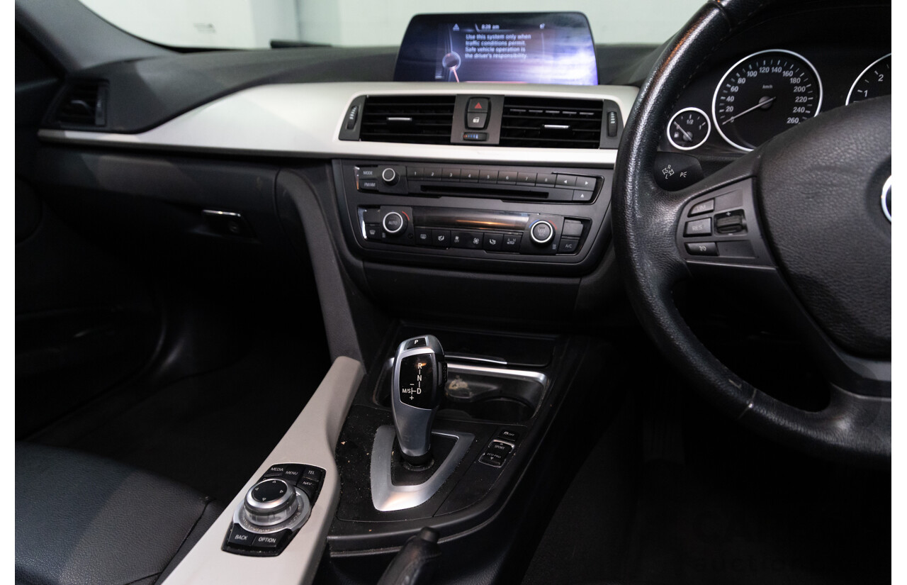 8/2014 BMW 316i F30 MY14 4d Sedan Glacier Silver Metallic Turbo 1.6L